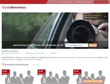 Tablet Screenshot of guidedetectives.fr